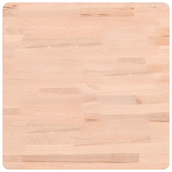 vidaXL Dessus de table 50x50x1 5 cm carré bois massif de hêtre