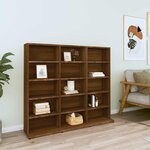 vidaXL Armoire à CD Chêne marron 100x23x89 5 cm Bois d'ingénierie