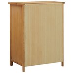 vidaXL Garde-robe 76x52x105 cm Bois de chêne massif