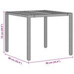 vidaXL Ensemble de salle à manger de jardin 5 pièces avec coussins beige en polyrotin