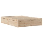 vidaXL Cadre de lit sans matelas 135x190 cm bois de pin massif