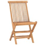 vidaXL Ensemble à manger d'extérieur pliable 7 Pièces Bois solide de teck