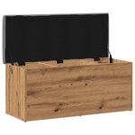 vidaXL Banc de rangement chêne artisanal 102x42x45cm bois d'ingénierie