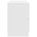 vidaXL Meuble TV blanc 80x35x54 cm bois d'ingénierie