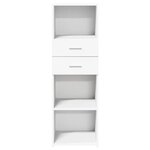 vidaXL Buffet haut blanc 40x42 5x124 cm bois d'ingénierie