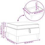 vidaXL Pouf avec Rangement Bordeaux Velours
