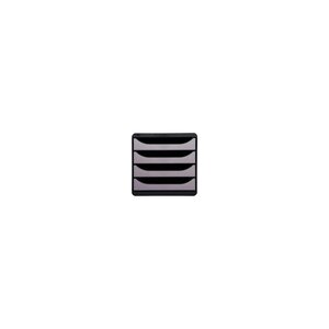Module De Classement Big Box 4 Tiroirs Metallic - Argent - Exacompta