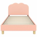 vidaXL Cadre de lit pour enfants avec tête de lit Rose 80 x 200 cm