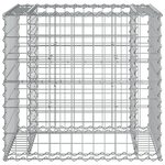 vidaXL Banc de jardin avec panier en gabion bois massif de pin