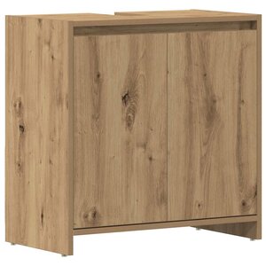 vidaXL Armoire lavabo de salle de bain chêne artisanal 60x33x60 cm