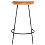 vidaXL Tabourets de bar lot de 2 bois d'acacia solide