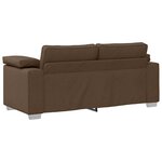 vidaXL Canapé avec coussin Marron 180 x 77 x 82 cm tissu