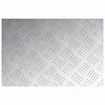 vidaXL Plaques à damier 4 Pièces Argent 60 x 40 cm Aluminium