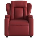 vidaXL Fauteuil de massage inclinable Rouge bordeaux Similicuir