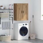 vidaXL Meuble mural Chêne artisanal 69 5 x 34 x 90 cm