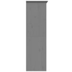 vidaXL Garde-robe BODO gris 99x53 5x173 cm bois massif de pin