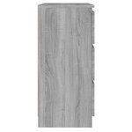 vidaXL Buffet Sonoma gris 60x35x76 cm Bois d'ingénierie