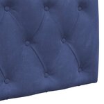 vidaXL Tête de lit suspendue Bleu police Velours