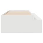 vidaXL Cadre de Lit de Rangement Blanc 100x200 cm