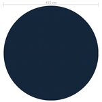 vidaXL Film solaire de piscine flottant PE 455 cm Noir et bleu