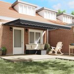 vidaXL Auvent Rétractable Anthracite et gris 400 × 300 cm