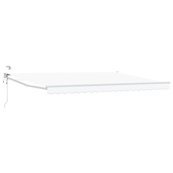 vidaXL Auvent rétractable électrique Blanc 5 x 3 m
