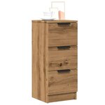 vidaXL Buffets 2 Pièces chêne artisanal 30x30x70 cm bois d'ingénierie