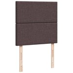 vidaXL Sommier à lattes de lit avec matelas Marron foncé 90x200 cm
