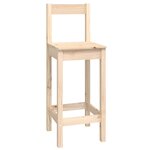 vidaXL Ensemble de bar 9 Pièces Bois de pin massif