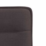 vidaXL Chaises à manger lot de 6 marron foncé tissu