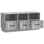 vidaXL Meuble TV Sonoma gris 102 x 34 5 x 47 cm Bois d'ingénierie