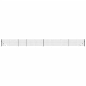 vidaXL Clôture en treillis métallique avec bride anthracite 1 4x25 m