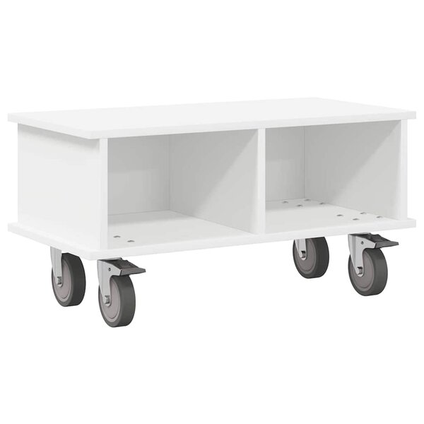 vidaXL Meuble TV Blanc 68 5 x 35 x 35 cm Bois d'ingénierie