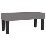 vidaXL Sommier à lattes de lit avec matelas gris foncé 120x190cm tissu