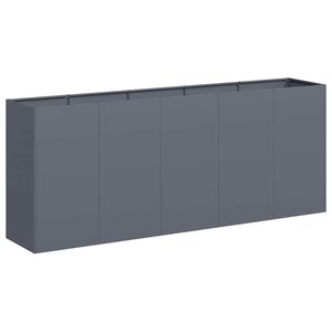 vidaXL Jardinière anthracite 200x40x80 cm acier laminé à froid