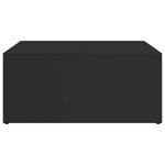 vidaXL Tables basses gigognes 2 Pièces noir bois d'ingénierie et métal