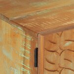 vidaXL Meuble TV sculpté à la main 120x30x40 cm Bois de récupération