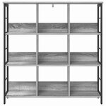 vidaXL Étagère Gris Sonoma 102 x 32 x 104 5 cm Bois d'ingénierie