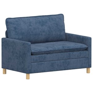 vidaXL Canapé Bleu 126 x 81 x 87 5 cm Polyester