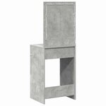 vidaXL Coiffeuse Gris béton 50 x 41 x 135 cm Bois d'ingénierie