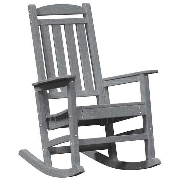 vidaXL Chaise Berçante de Jardin Gris clair 70 x 92 x 108 cm Plastique