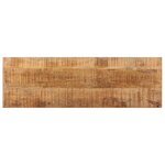 Banc banquette 110 x 35 x 46 cm bois de manguier brut massif et acier 02_0010929