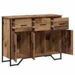 vidaXL Buffet avec tiroir Bois ancien 97 x 32 5 x 74 5 cm