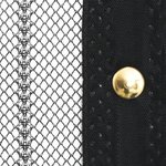 vidaXL Rideaux de porte anti-insectes 2 Pièces avec aimants noir 210x90cm