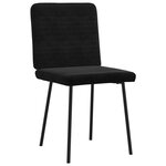 vidaXL Chaises à manger lot de 6 noir velours