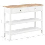 vidaXL Buffet Blanc 110x35x80 cm MDF