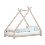 Lit tipi enfant TAHUKA 90 x 180 beige