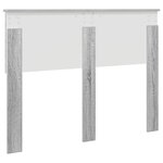 vidaXL Tête de lit Gris Sonoma 120 cm Bois d'ingénierie