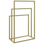 vidaXL Porte-serviettes sur pied Doré 48x24x79 cm Fer