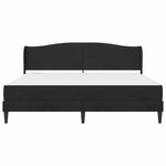 vidaXL Cadre de lit avec tête de lit Noir 180 x 200 cm Velours